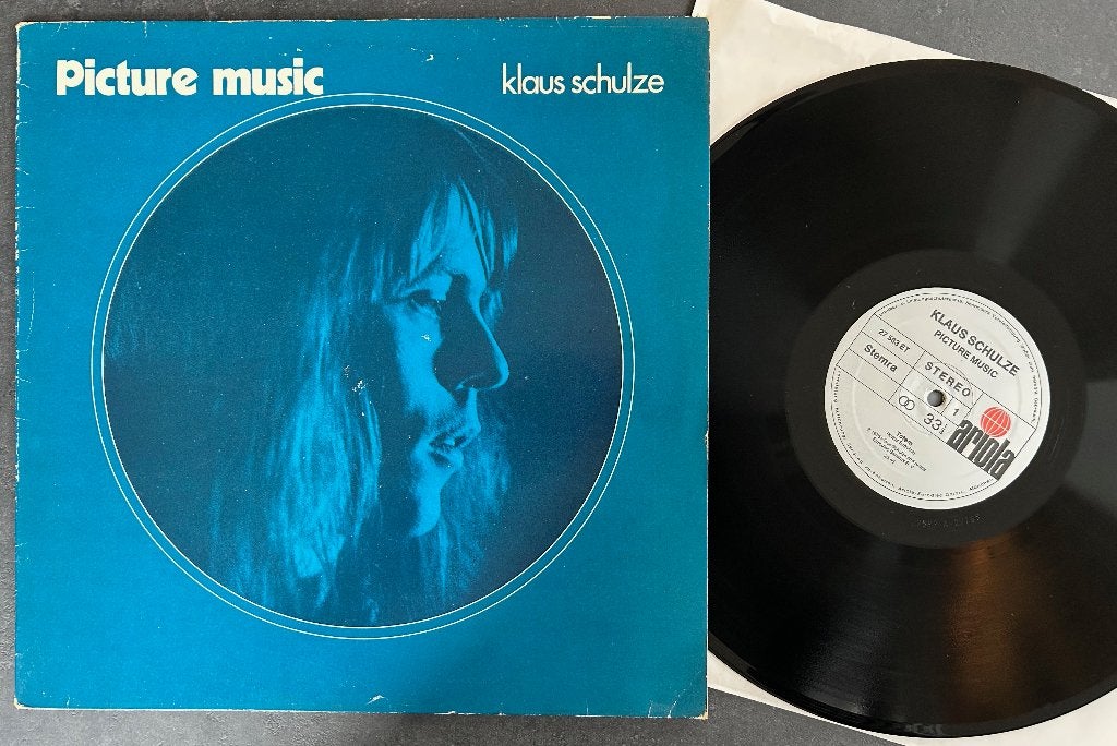 KLAUS SCHULZE - Picture music ( LP ), Cd's en Dvd's, Vinyl | Rock, Zo goed als nieuw, Electronic Rock, LP, Originele persing, 12 inch