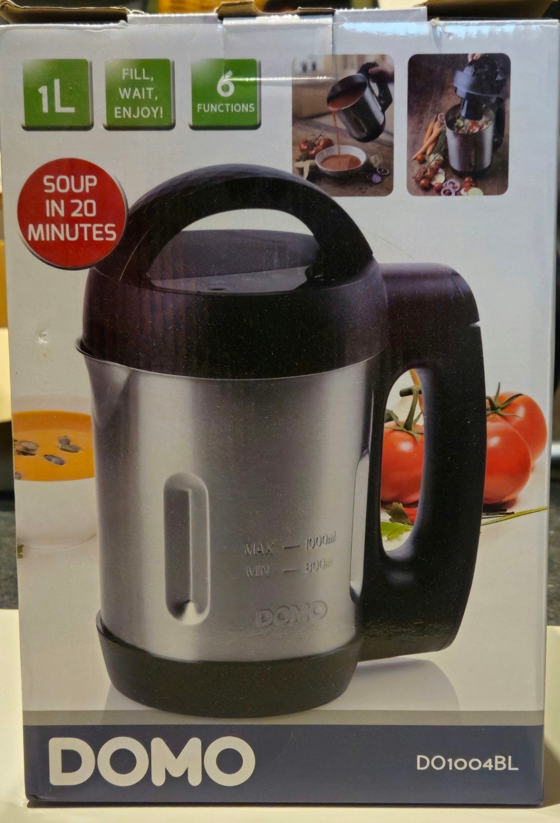 DOMO Soep- en Sapmaker 1 liter, 1 tot 2 liter, Ophalen of Verzenden