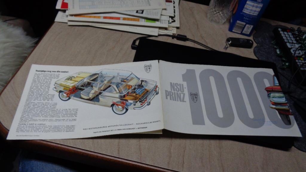 Folder  NSU PRINZ 1000, Verzenden, Gelezen, Overige merken