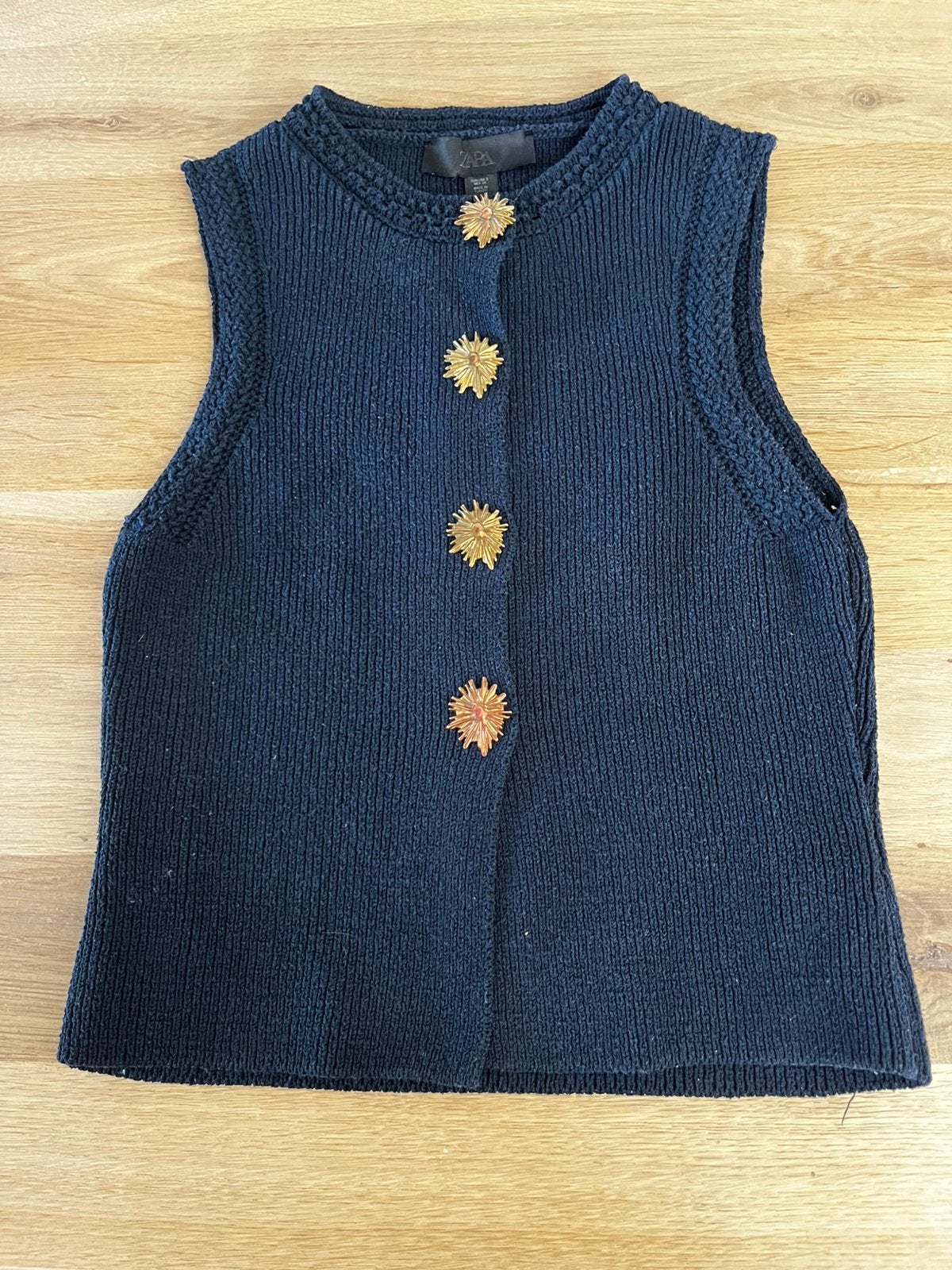 Gillet Zara blauw S met zonnen knopen, Ophalen of Verzenden, Zo goed als nieuw, Blauw