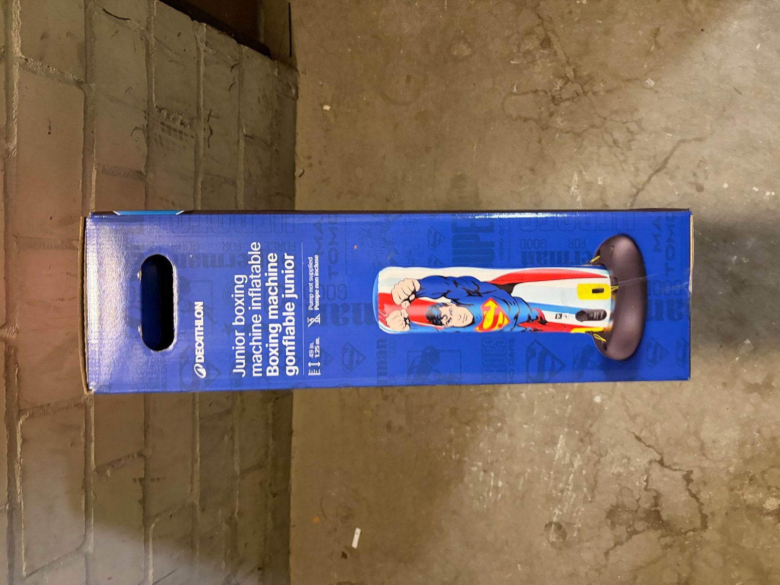 Decathlon Junior Opblaasbare Boksbal Superman, Ophalen, Nieuw, Boksbal