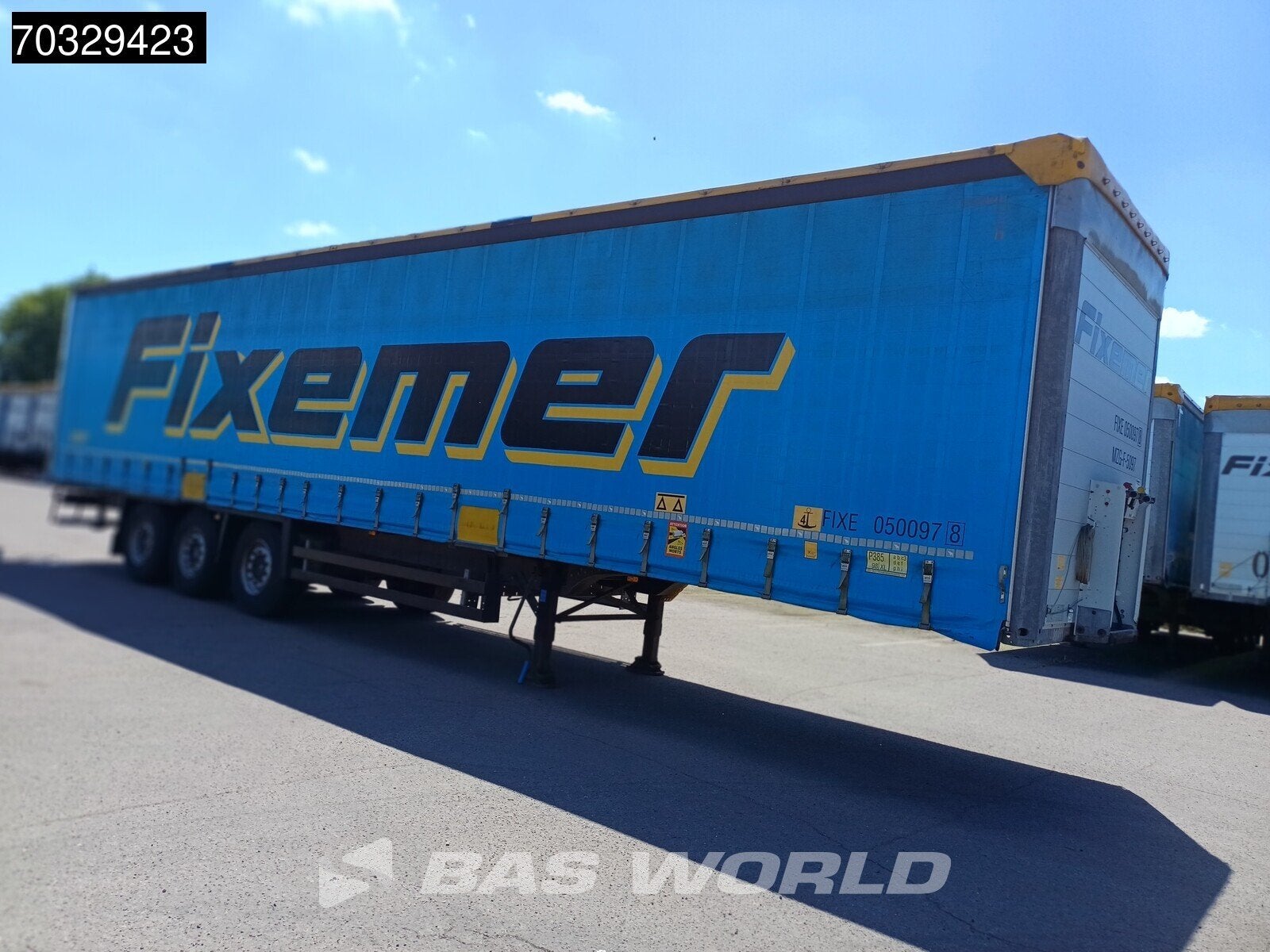Schmitz SCB*S3T Huckepack Sliding Roof, Auto's, Vrachtwagens, Stof, Blauw, Overige brandstoffen, Bedrijf