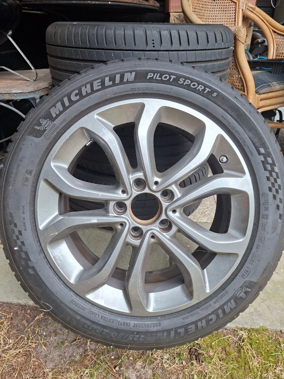 Originele Mercedes C Klasse W205 16 inch wielen met banden, Ophalen of Verzenden, Gebruikt