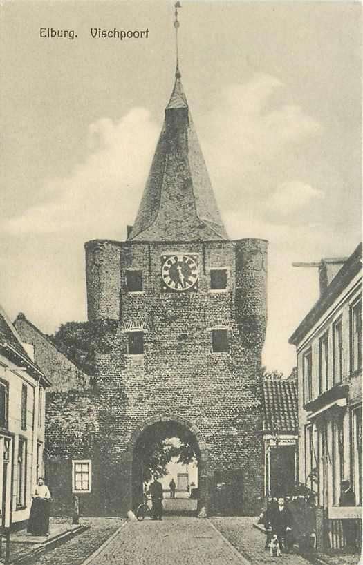 377-397-023 Elburg Vischpoort, Verzenden, Voor 1920, Gelderland