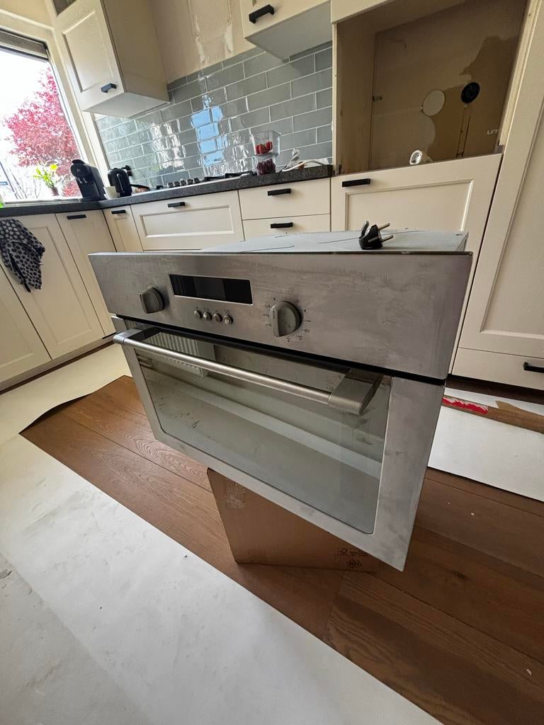 Pelgrim Inbouw combi oven / magnetron, Witgoed en Apparatuur, Hete lucht, 60 cm of meer, Zo goed als nieuw, Oven met grill