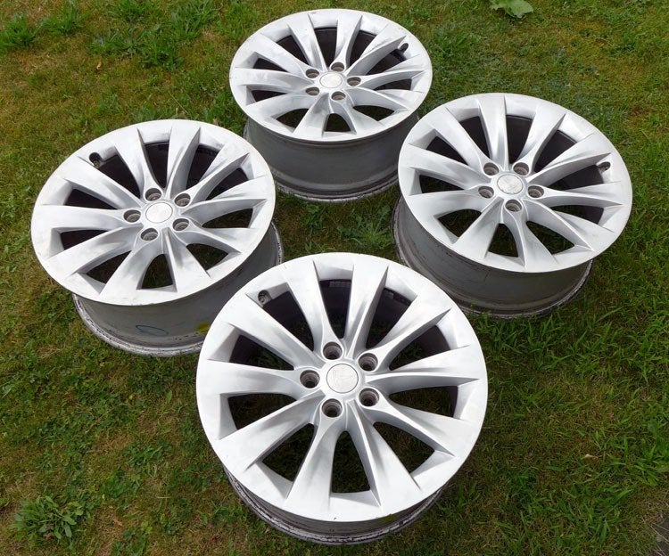 4x Tesla Cyclone 19"velgen - Super netjes !, Auto diversen, Wieldoppen, Zo goed als nieuw, Ophalen