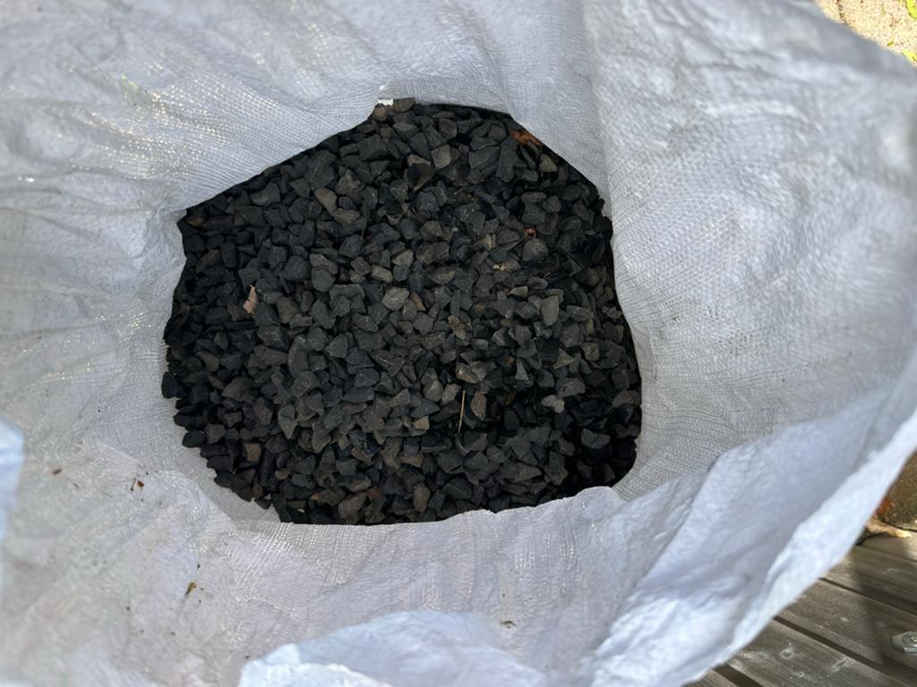 Basalt Split - Antraciet Grind voor Tuin en Oprit, Ophalen, Gebruikt, Antraciet, Split