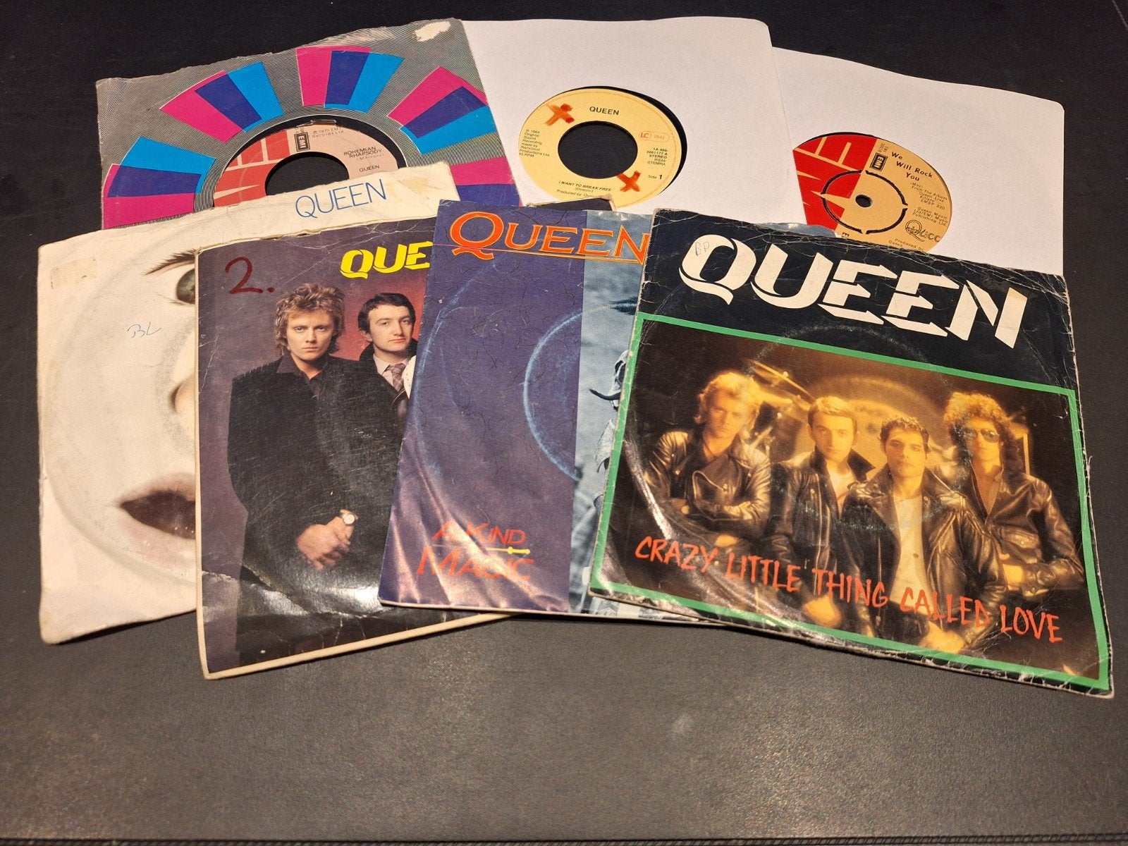 7 Singles van Queen, Gebruikt, 7 inch, Ophalen of Verzenden, Pop