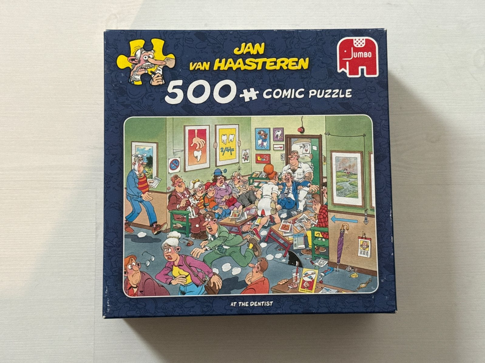 Jan van Haasteren puzzel 500 stukjes - At the Dentist, Ophalen of Verzenden, Minder dan 500 stukjes, Gebruikt, Legpuzzel