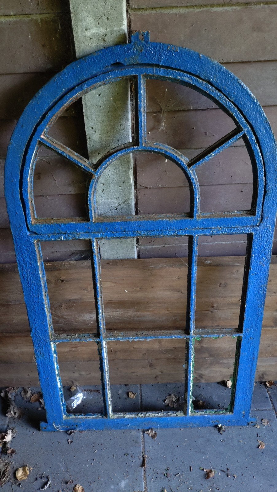 Antiek stal raam gietijzer, Doe-het-zelf en Verbouw, Glas en Ramen, Ophalen, Gebruikt, Minder dan 80 cm, Minder dan 80 cm