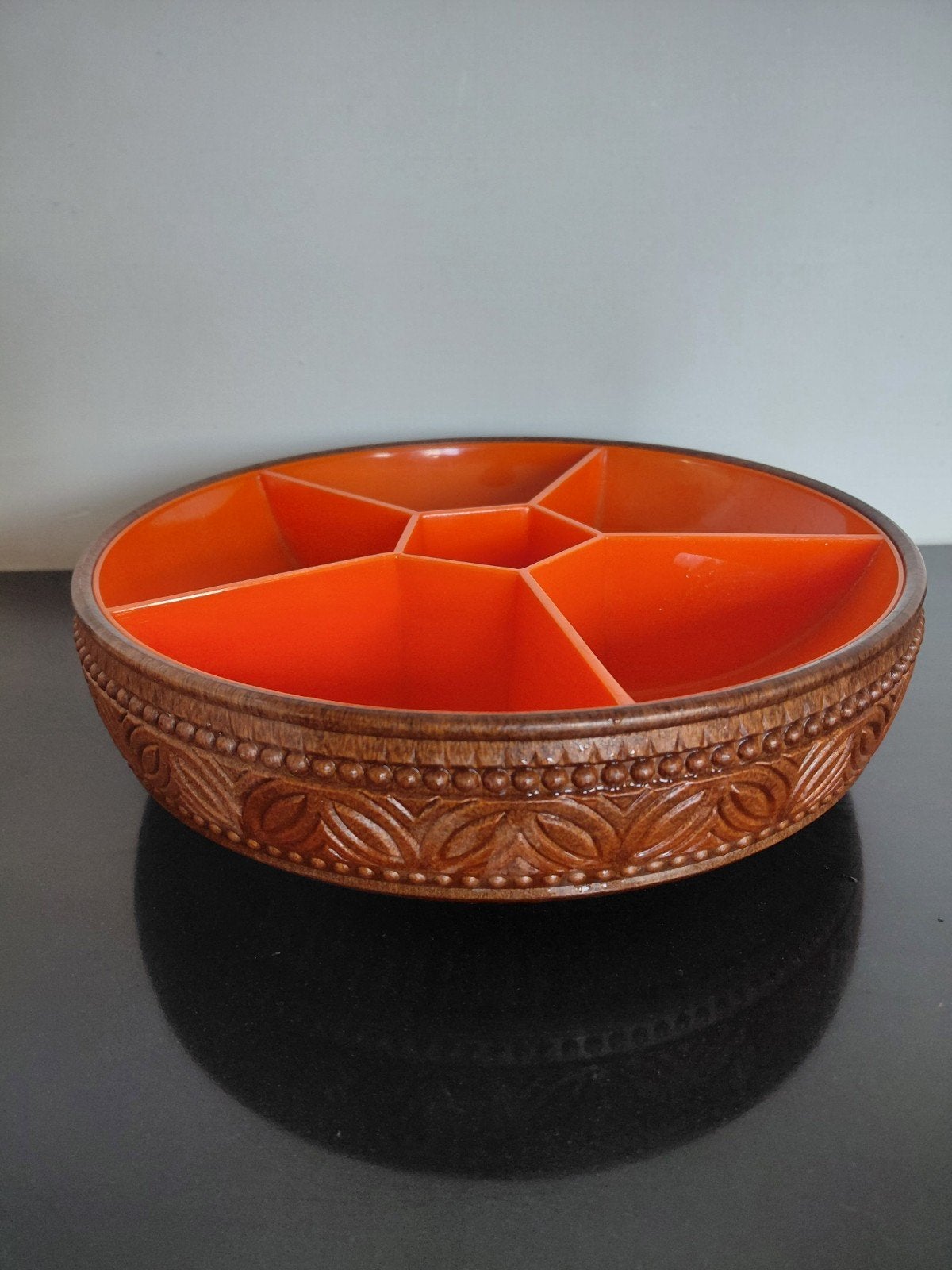 Emsa retro snackschaal, Kunststof, Schaal, Rond, Ophalen of Verzenden