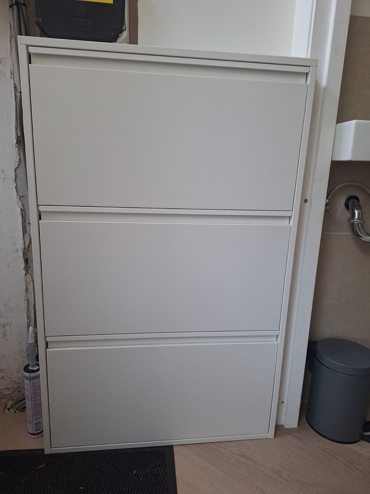 Metalen schoenenkast met 3 vakken, Huis en Inrichting, Ophalen, Gebruikt, Modern