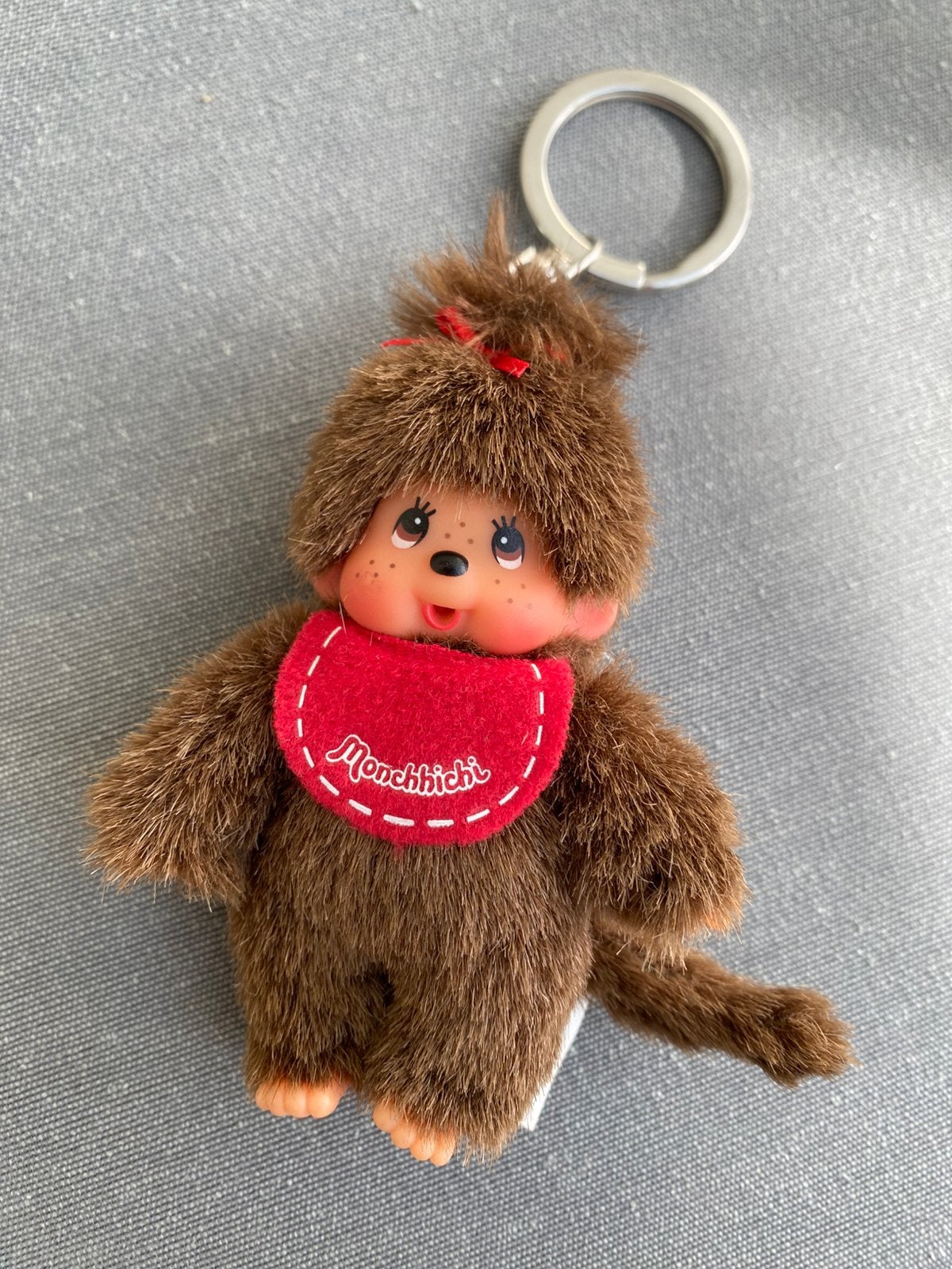 Mini Monchhichi Sekiguchi sleutelhanger als nieuw !!, Verzenden, Zo goed als nieuw
