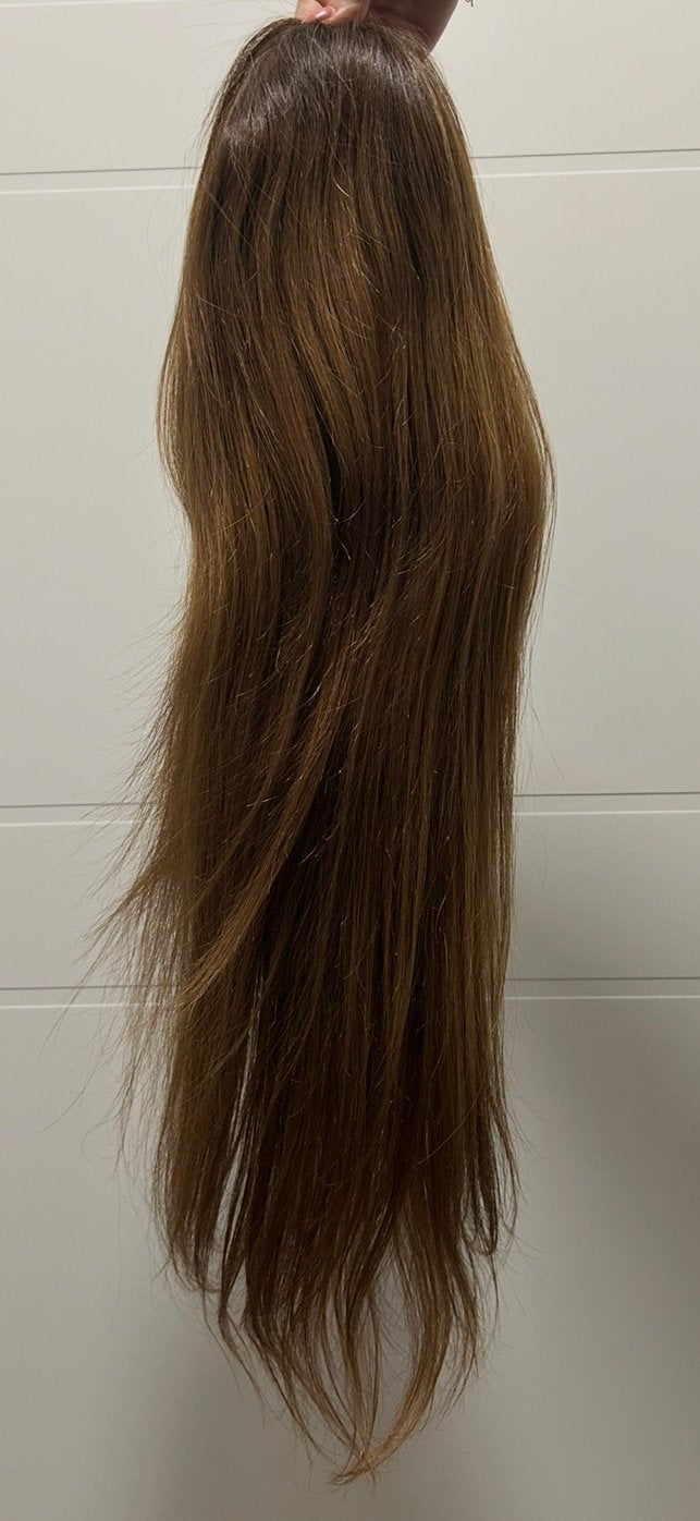 Open top haarstuk van Hair Elements, Sieraden, Tassen en Uiterlijk, Ophalen, Zo goed als nieuw, Pruik of Haarverlenging