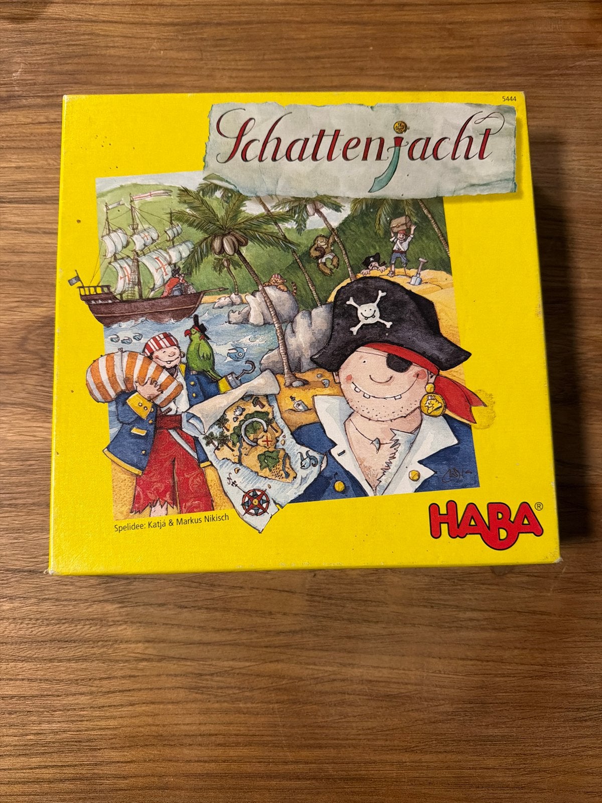 HABA Schattenjacht - Spannend piratenspel voor kinderen, Drie of vier spelers, Ophalen of Verzenden, Gebruikt