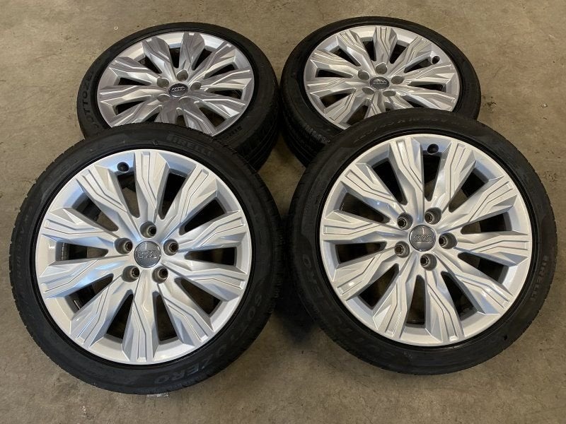18 inch originele velgen + winterbanden Audi A4 B9 8W0071498, 18 inch, Gebruikt, -, -
