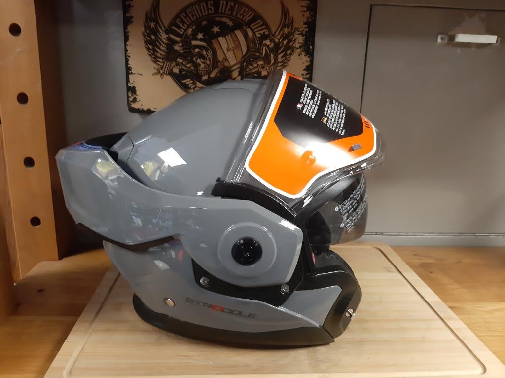 Beon Stadale systeemhelm L nardo grijs motor scooter helm L, Pascalstraat 6 1704 RD Heerhugowaard, Systeemhelm, Dames, Ophalen of Verzenden