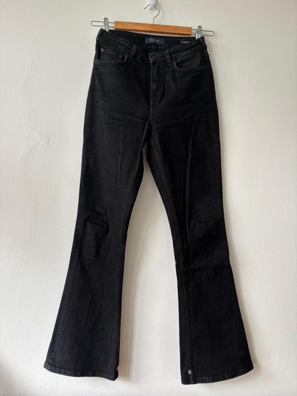 Scotch & Soda Amsterdam Blauw flared jeans zwart 28/32, Maat 38/40 (M), Zwart, Ophalen of Verzenden, Lang