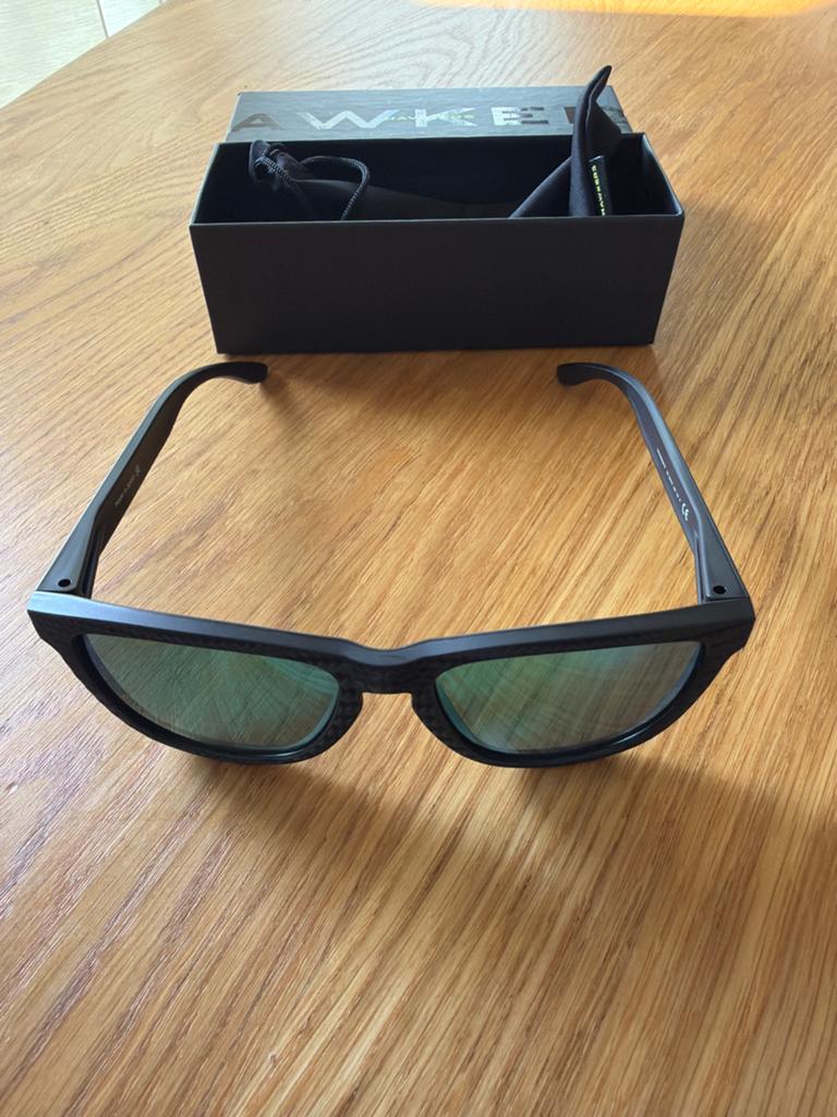 Hawkers ONE RAW Carbon Fiber Emerald Zonnebril, Overige merken, Zonnebril, Zwart, Nieuw