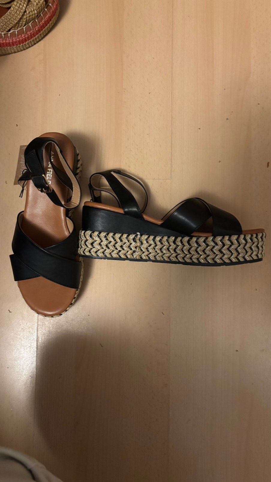 Anna Gield sleehak nieuw maat 38, Zwart, Nieuw, Sandalen of Muiltjes, Ophalen of Verzenden