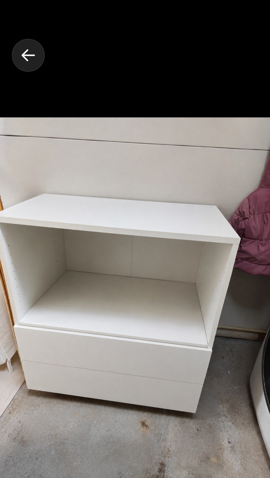 Witte Ikea kast met lade, Huis en Inrichting, Kasten | Overige, Ophalen of Verzenden, Gebruikt