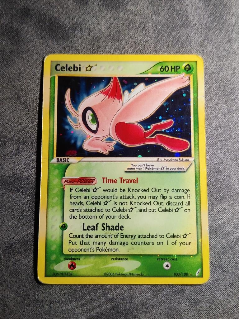 Celebi [Gold Star] #100 Pokemon Crystal Guardians, Ophalen of Verzenden, Zo goed als nieuw