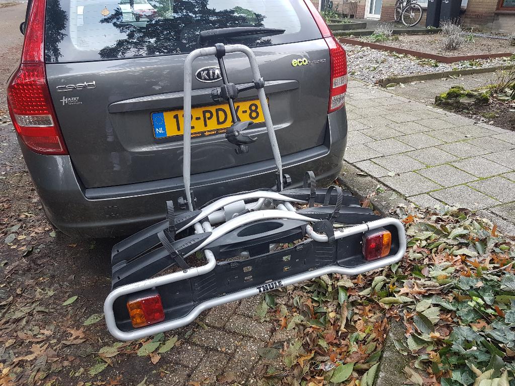 Fietsendrager thule, Auto diversen, Fietsendragers, Ophalen, Gebruikt, Trekhaakdrager