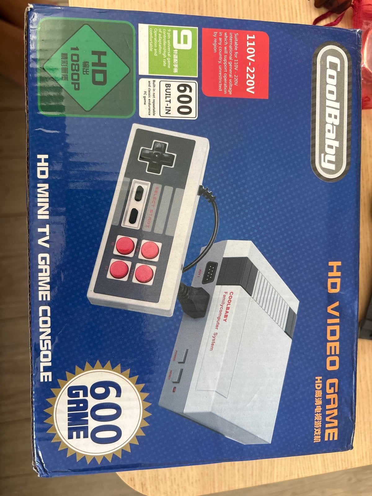 CoolBaby HD Mini TV Game Console met 600 ingebouwde games, Spelcomputers en Games, Spelcomputers | Overige, Ophalen, Overige merken