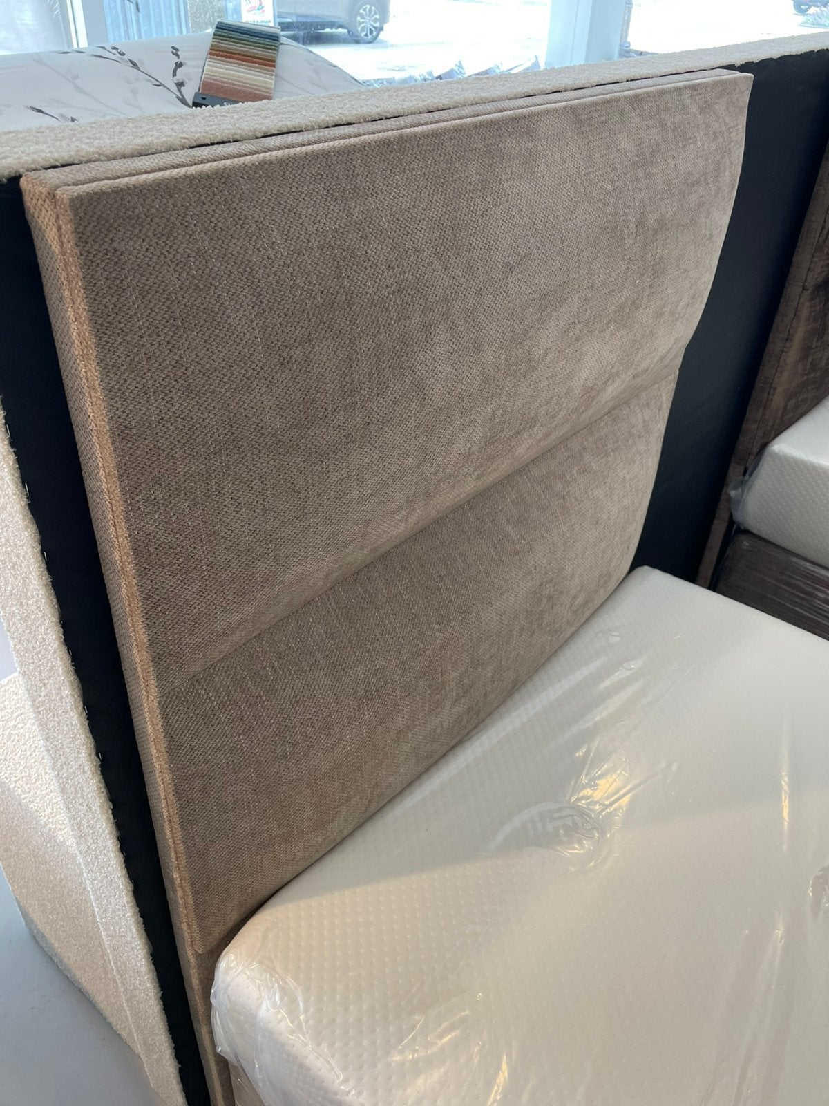 Boxspring 90x200 UITVERKOOP €249,99 inclusief Matras, Huis en Inrichting, Verzenden, Nieuw, Eenpersoons, 90 cm