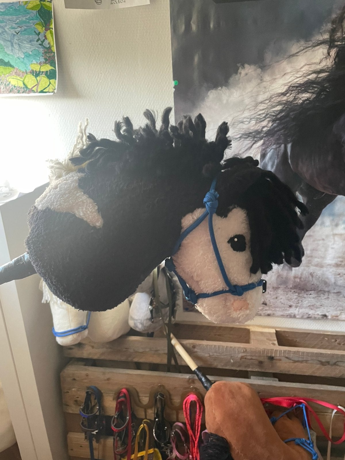 Hobby horse met halster, Hobby en Vrije tijd, Ophalen of Verzenden, Zo goed als nieuw
