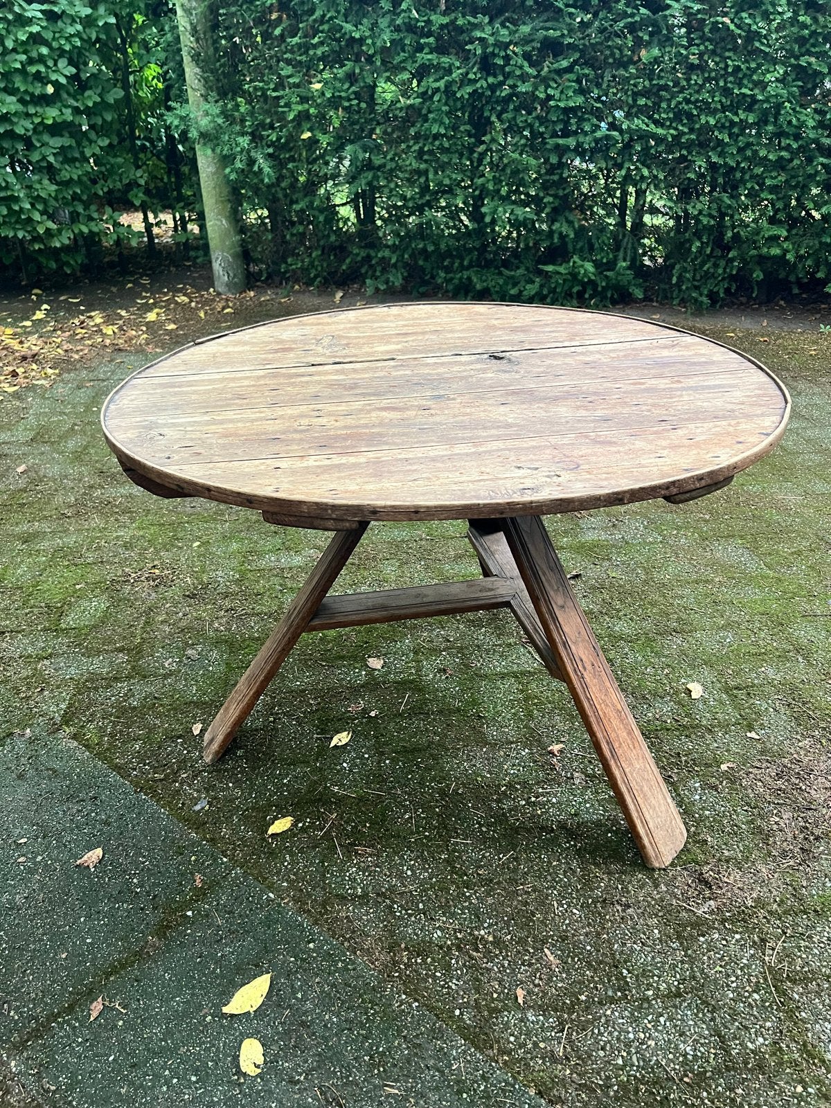 Antieke Drentse Klaptafel met Opstaande Rand, Ophalen of Verzenden