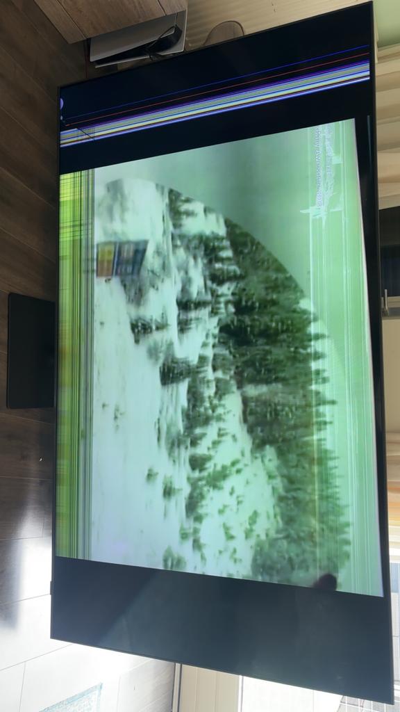 Samsung 85 inch tv, scherm kapot, Ophalen, 120 Hz, Samsung, 100 cm of meer