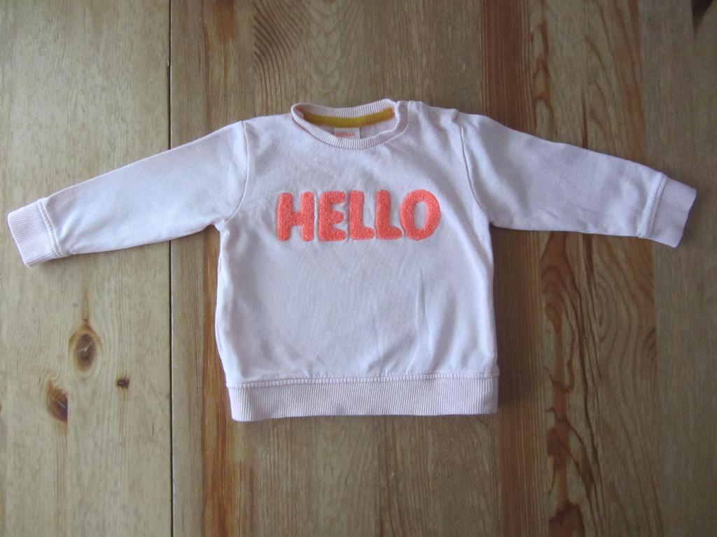 Roze truitje met tekst Hema maat 68, Kinderen en Baby's, Babykleding | Maat 68, Ophalen of Verzenden, Zo goed als nieuw, Meisje