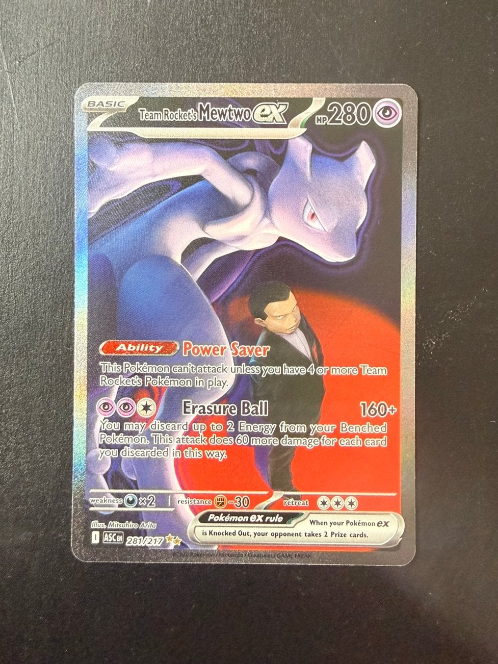 Team Rocket's Mewtwo EX 280 HP PSA 10 waardig Pokemon kaart, Hobby en Vrije tijd, Verzamelkaartspellen | Pokémon, Ophalen of Verzenden