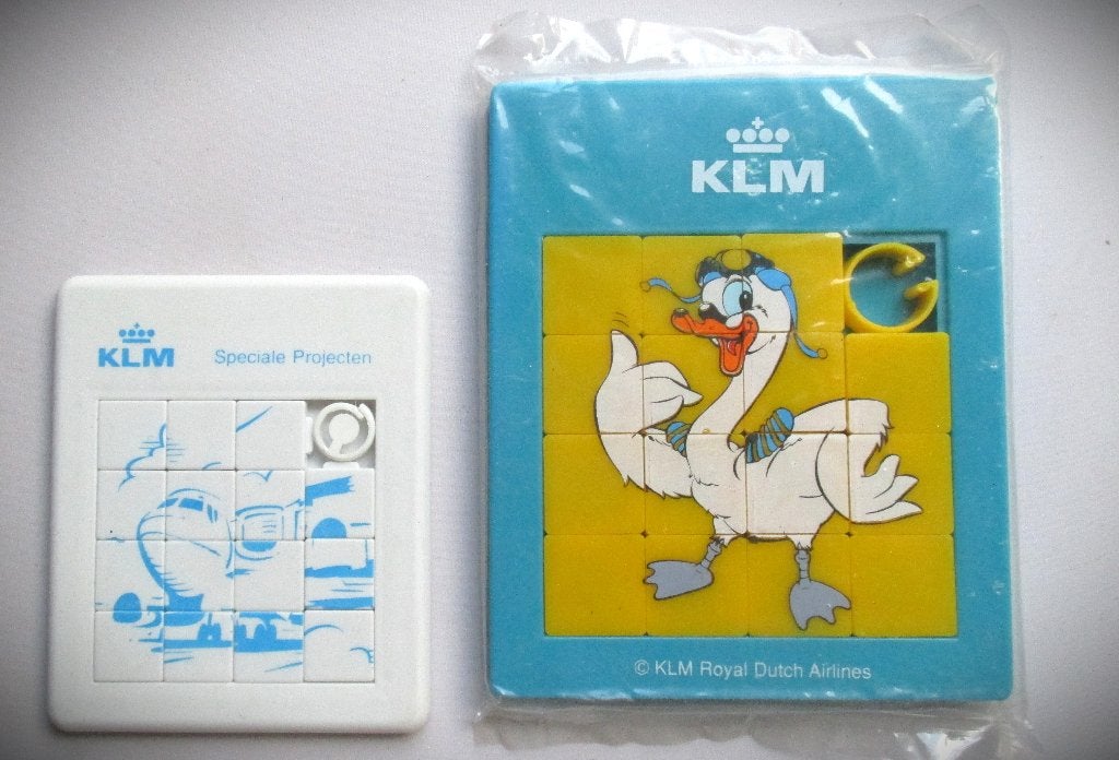 Captain Swan KLM Schuifpuzzels~Vliegtuig~Puzzel, Verzamelen, Ophalen of Verzenden, Zo goed als nieuw, Overige typen