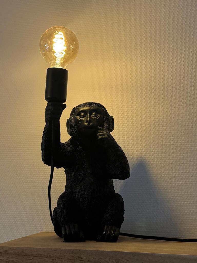 Tafel lamp AAP zwart, Huis en Inrichting, Lampen | Tafellampen, Ophalen of Verzenden, Zo goed als nieuw, Minder dan 50 cm