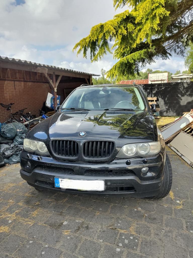 Te koop BMW X-5  3.0 diesel E53 voor export of onderdelen, Auto's, BMW, Particulier, Diesel, Automaat, Zwart, Zwart, Leder, Vierwielaandrijving