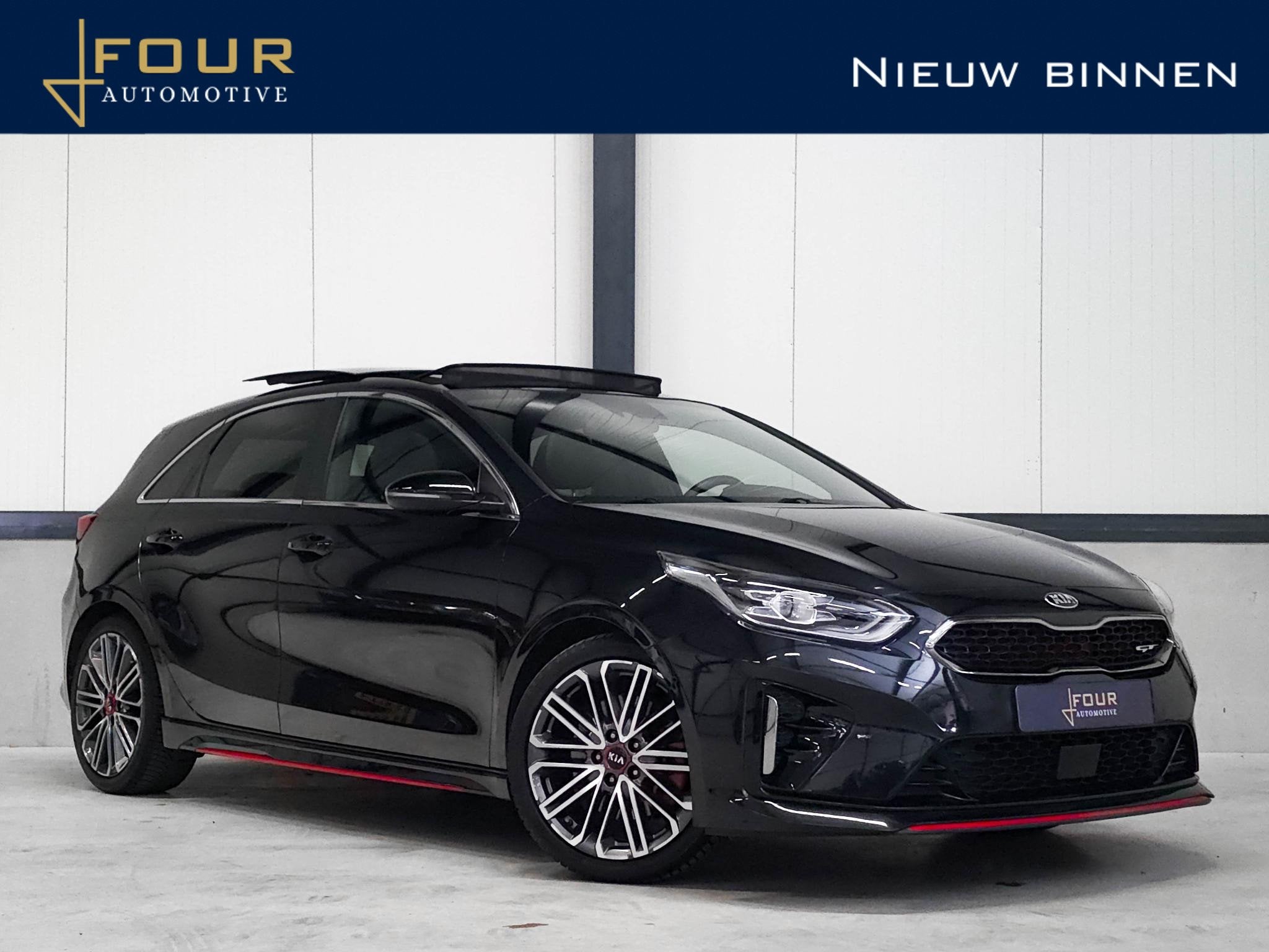 Kia Ceed 1.6 T-GDi GT | Panoramadak | JBL | Memory | Winterp, Auto's, Gebruikt, 4 cilinders, Alcantara, Zwart