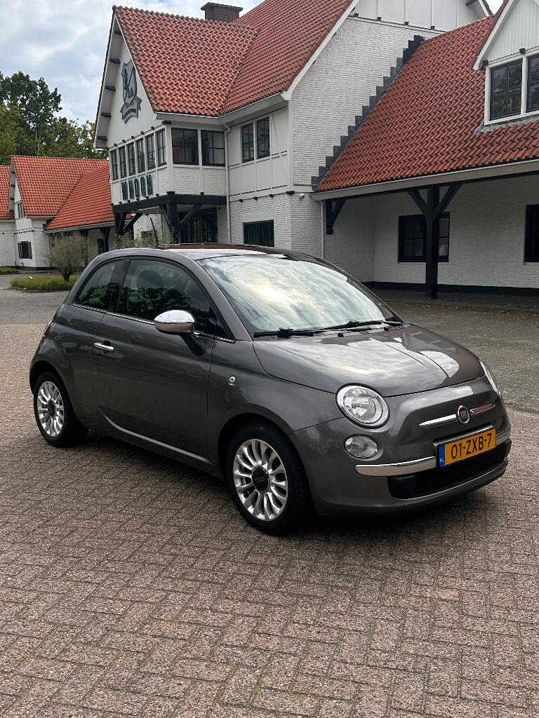 Fiat 500 0.9 85pk Twinair Turbo 2013 Grijs | Panorama dak, Auto's, Fiat, Particulier, Airconditioning, Elektrische ramen, Lichtmetalen velgen