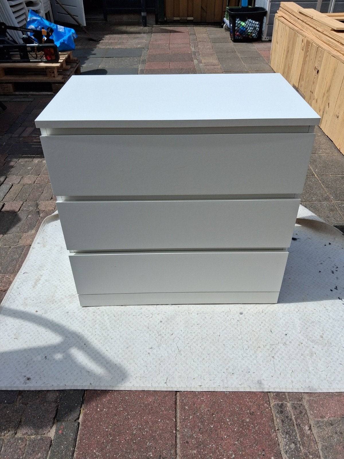 mooie ikea malm ladekast met 3 lades, Ophalen, 50 tot 100 cm, Zo goed als nieuw, 3 of 4 laden