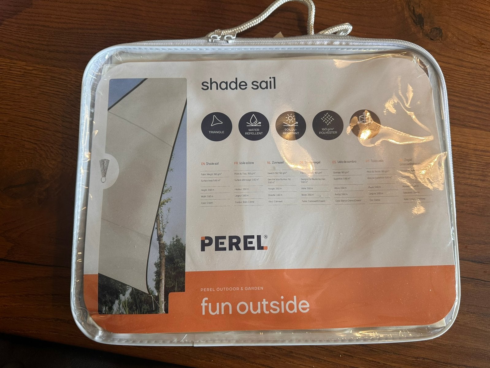 Schaduwdoek nieuw 360x360, Ophalen of Verzenden, Nieuw
