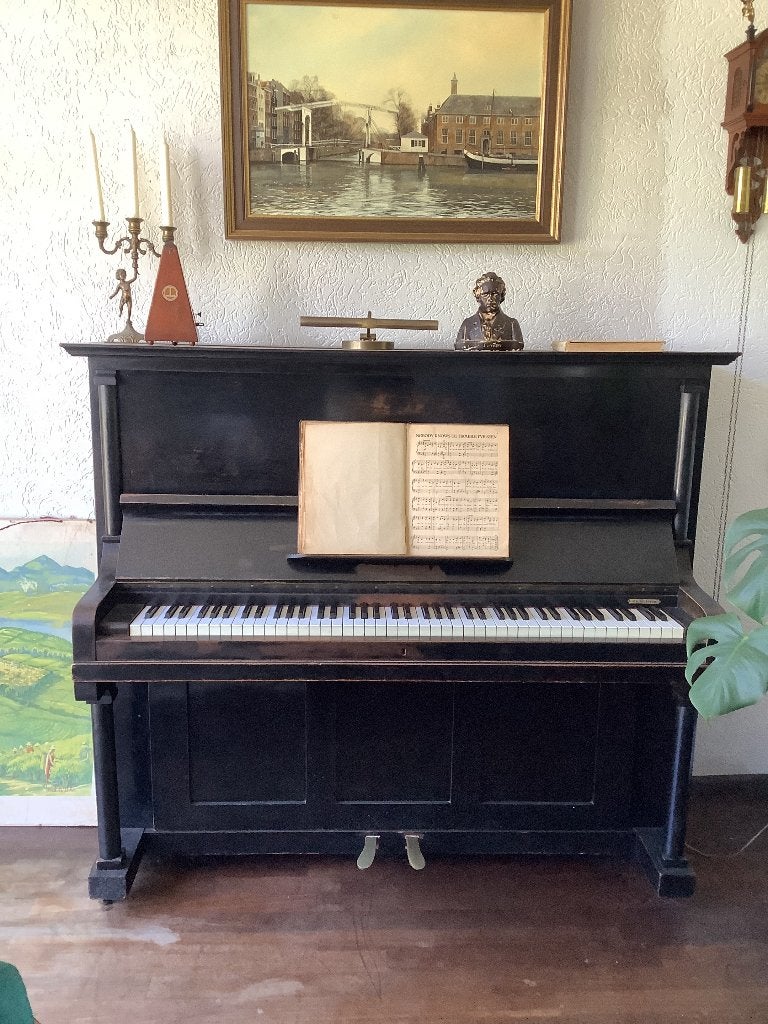 Piano, Muziek en Instrumenten, Piano's, Ophalen, Gebruikt, Zwart, Piano