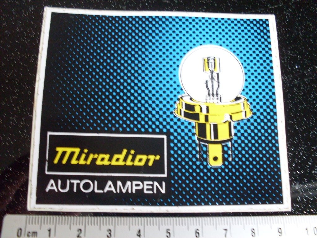 sticker Miradior autolampen logo, Verzenden, Zo goed als nieuw, Merk