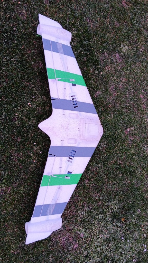 XFLY Eagle 40mm EDF Flying Wing ARTF met Gyroscoop – Groen, Ophalen of Verzenden, Gebruikt, Elektro