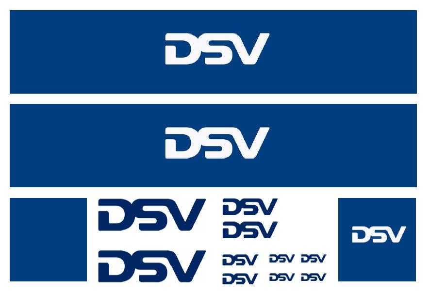 Vrachtauto decal 1:50 DSV transport en logistics ( type 2 ), Verzenden, Nieuw, Bus of Vrachtwagen, Overige merken