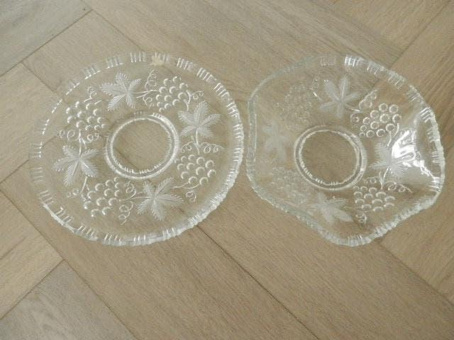 Schalen, kristal en vintage rood, Ophalen of Verzenden