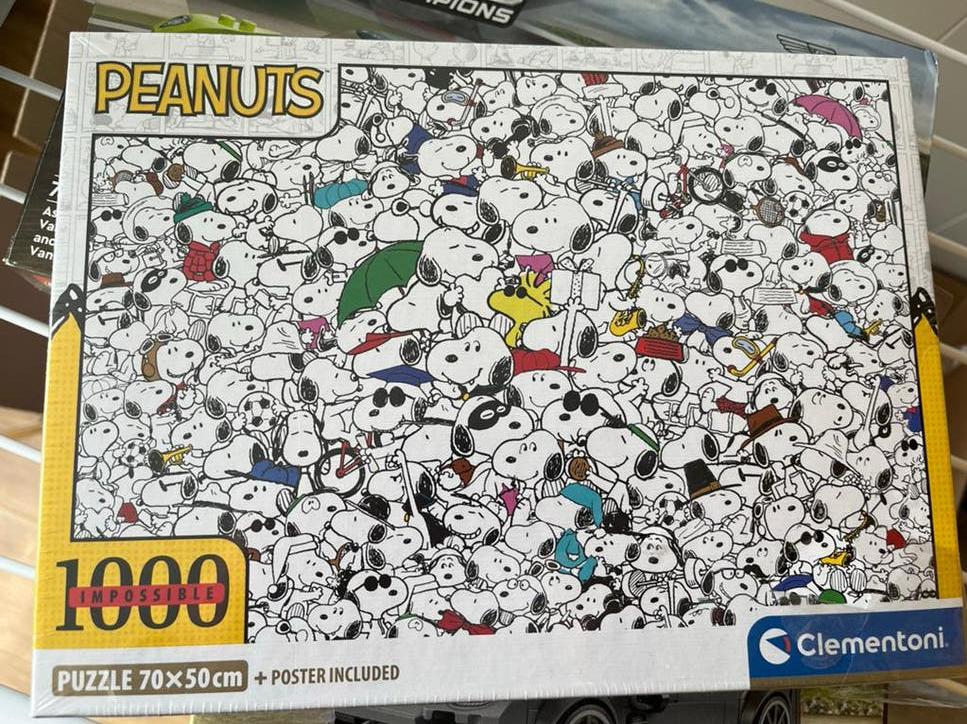 Clementoni Peanuts Impossible Legpuzzel 1000 stukjes, Ophalen of Verzenden, 500 t/m 1500 stukjes, Nieuw, Legpuzzel