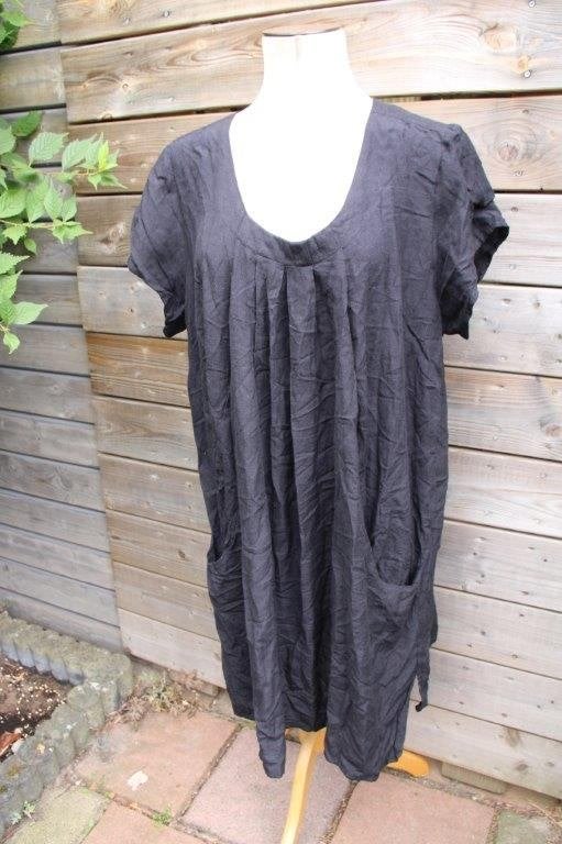 Jurk zwart Orientique mt UK20( 48) Vaste prijs, Zwart, Maat 46/48 (XL) of groter, Orientique, Ophalen of Verzenden
