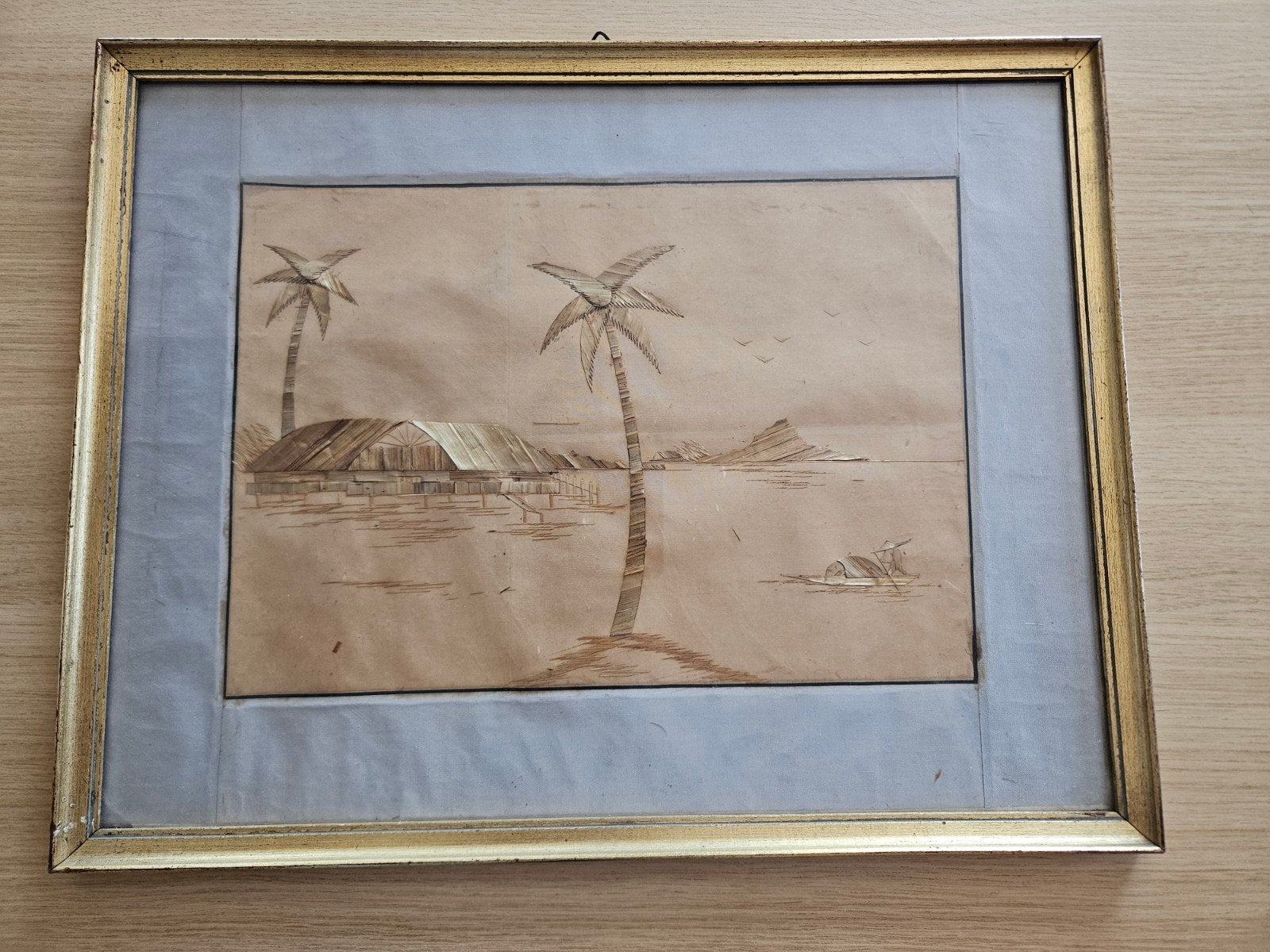 Uniek Stro-kunst schilderij, Ophalen