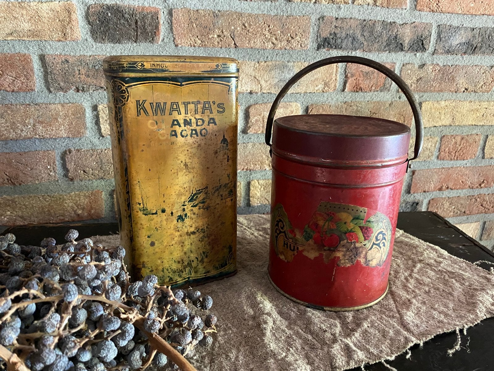 Brocante oude blikken, Ophalen of Verzenden, Gebruikt, Overige